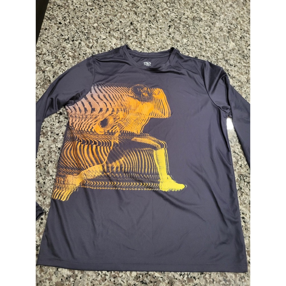 Athletic Works Boys Long Sleeve Athletic Shirt XL 14 16 Graphic Print‎